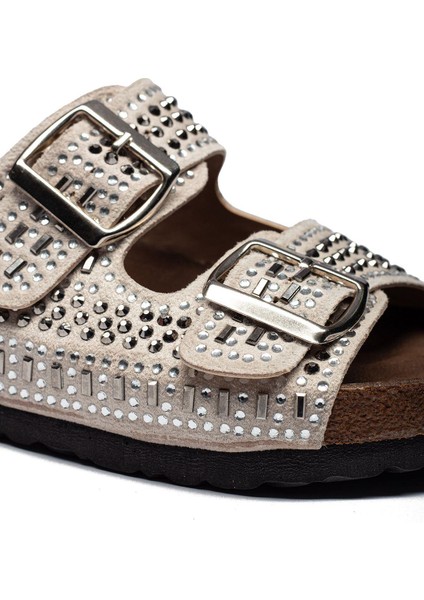 Kadın Taşlı Tokalı Rahat Kalıp Terlik Ortopedik Yürüyüş Terliği modelleri