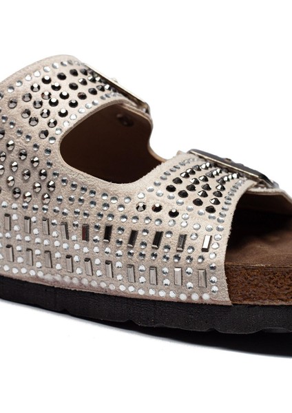 Kadın Taşlı Tokalı Rahat Kalıp Terlik Ortopedik Yürüyüş Terliği fırsatları