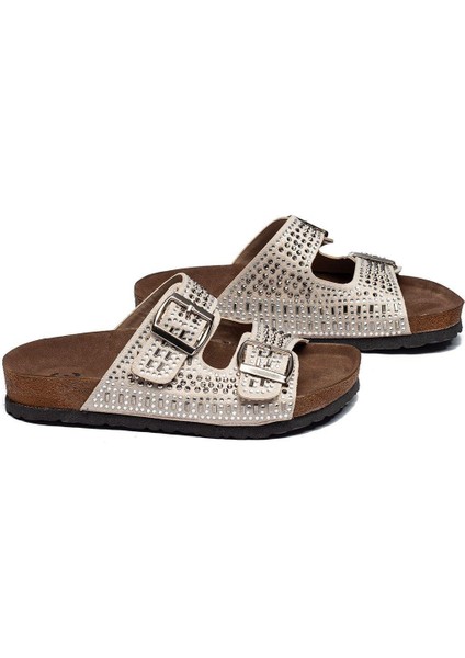 Kadın Taşlı Tokalı Rahat Kalıp Terlik Ortopedik Yürüyüş Terliği indirimleri