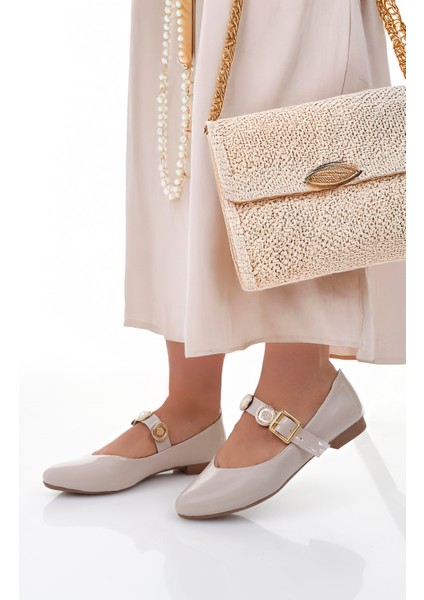 Kadın Babet Paralı Bantlı Kemerli Hafif Rahat Şık Iş Ofis Günlük Ayakkabı fiyatları