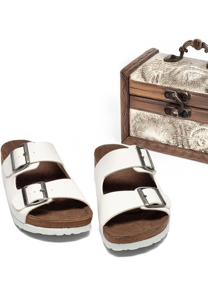 Kadın Tokalı Rahat Kalıp Terlik Ortopedik Yürüyüş Terliği