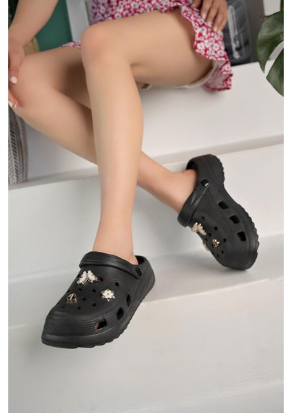 Taşlı Şık Tasarım Unisex Terlik