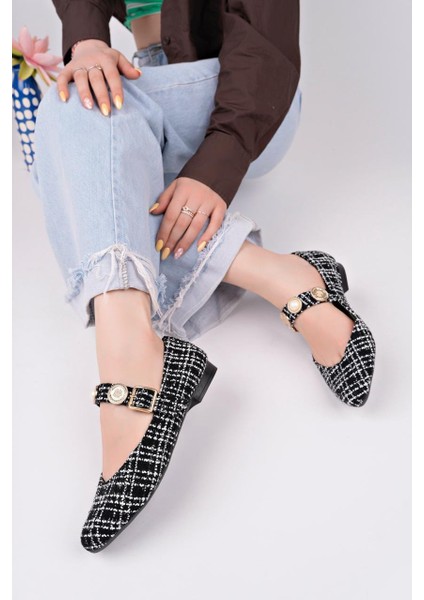 Kadın Babet Paralı Bantlı Kemerli Hafif Rahat Şık Iş Ofis Günlük Ayakkabı modelleri