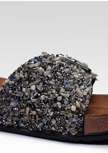 Kadın Taşlı Tokalı Rahat Kalıp Terlik Ortopedik fırsatları