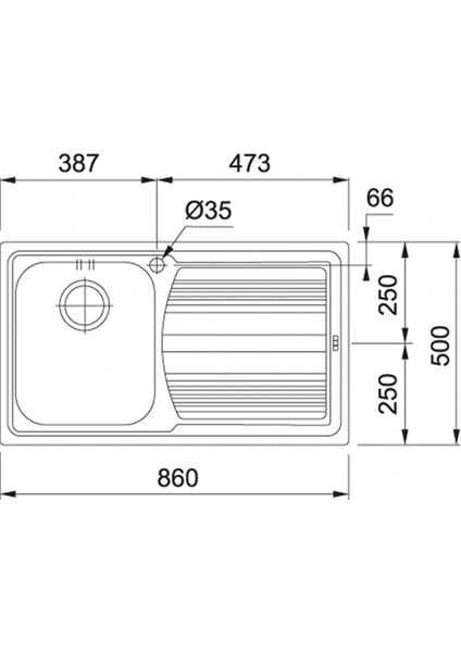 Llx 611 Sol Damlalıklı Logicaline Tezgah Üstü Inox Eviye fiyatları