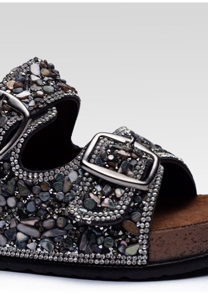 Taşlı Şık Tasarım Ortopedik Taban Kaliteli Terlik indirimleri