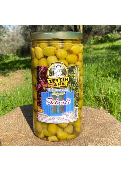 Biberli Yeşil Zeytin 900 gr