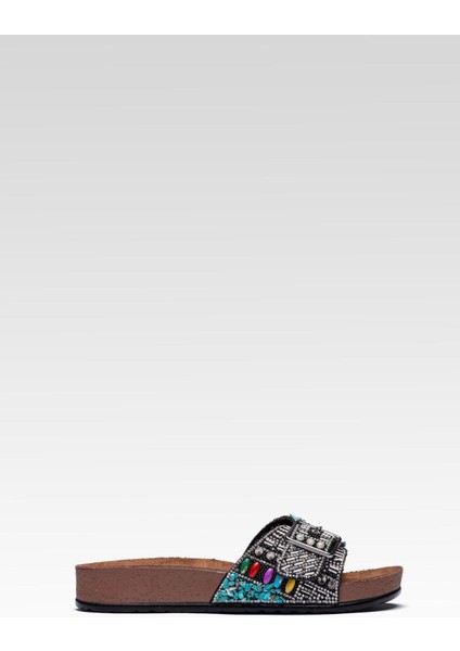 Kadın Taşlı Tokalı Rahat Kalıp Terlik Ortopedik Terletmez fiyatları