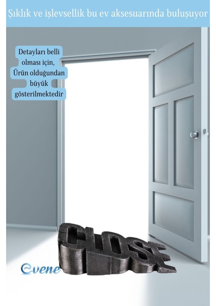 Kapı Stoperi Gümüş Eskitme Renk Dekoratif Kapı Tutucu Durdurucu Close Model