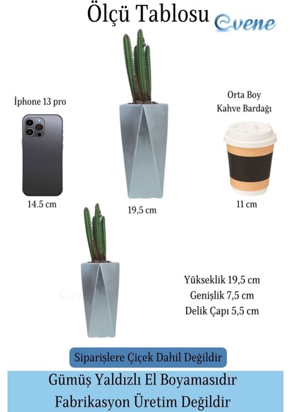 Çiçek Saksısı Uzun Beton Saksı Model 1