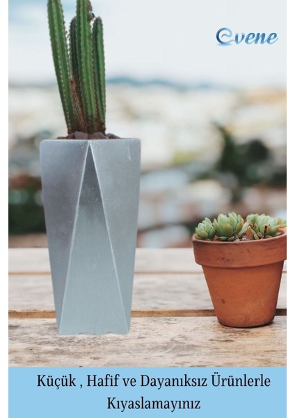 Çiçek Saksısı Uzun Beton Saksı Model 1