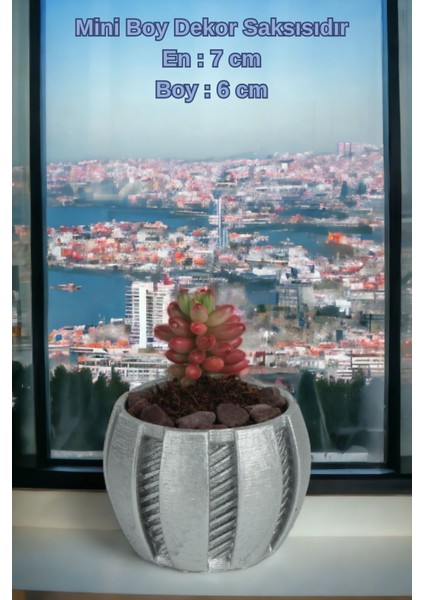 El Yapımı Saksı Seti Dekoratif 6 Adet Saksı Küçük Boy Model 41 indirimleri