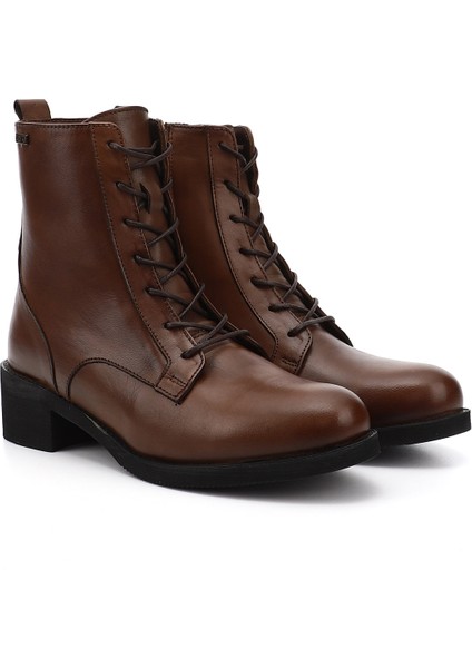 Kadın Fermuarlı Kauçuk Taban Hakiki Deri Postal Bot fiyatları