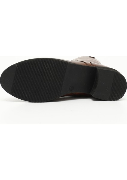 Kadın Fermuarlı Kauçuk Taban Hakiki Deri Postal Bot indirimleri