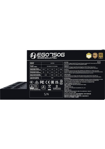EDGE750 Siyah 750W 80+ Gold Atx Power Supply (G9P.EG0750G.B000.EU) fırsatları