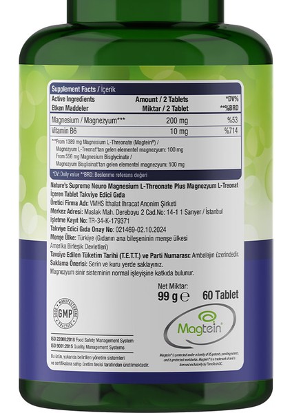 Mag Neuro Complex 60 Tablet modelleri