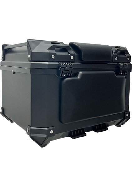 XT577-B 55 Litre Motosiklet Arka Çanta Siyah Su Geçirmez ABS Top Case Bagaj Üniversal modelleri