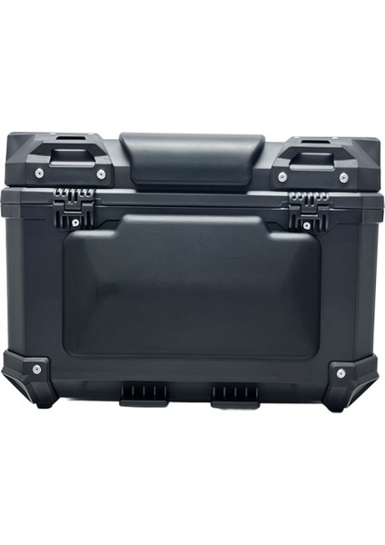 XT577-B 55 Litre Motosiklet Arka Çanta Siyah Su Geçirmez ABS Top Case Bagaj Üniversal