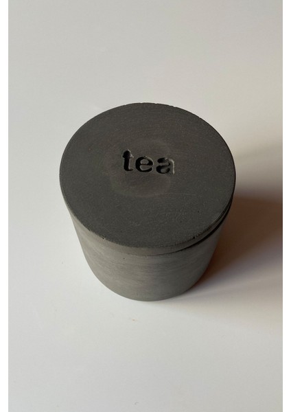 Kapaklı Antrasit Beton Çay Kutusu, Şık ve Kullanışlı Tasarım fiyatları