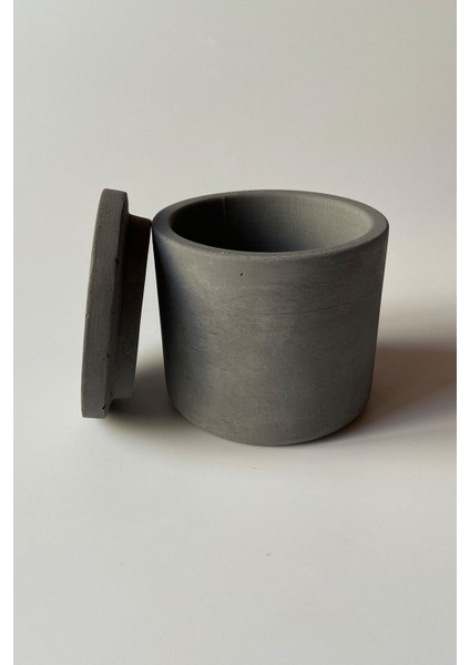 Kapaklı Antrasit Beton Çay Kutusu, Şık ve Kullanışlı Tasarım fırsatları