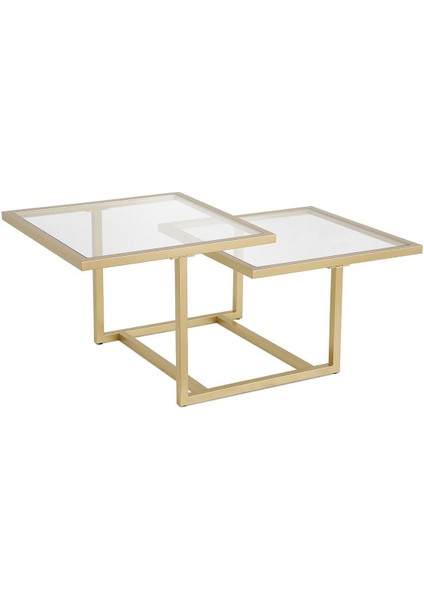 Chic Gold Metal Cam Orta Sehpa modelleri