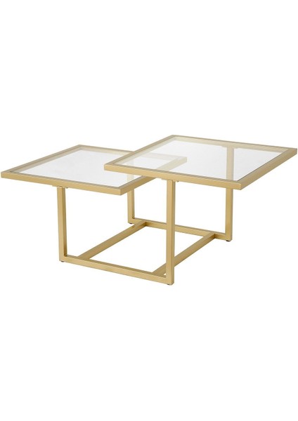 Chic Gold Metal Cam Orta Sehpa fırsatları