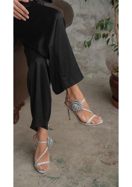 Watson Gri Saten Topuklu Ayakkabı fiyatları