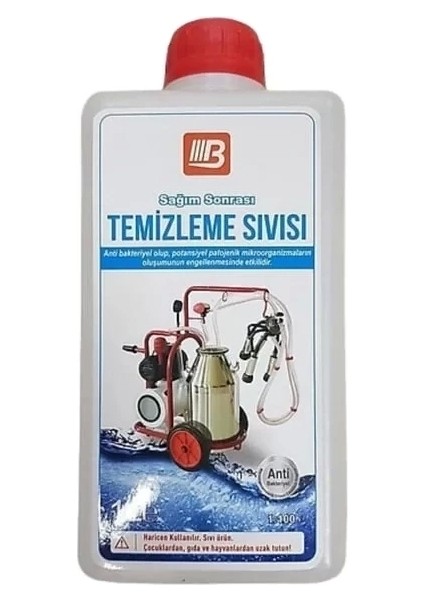 Süt Sağım Makinesi Temizlik Sıvısı 1lt