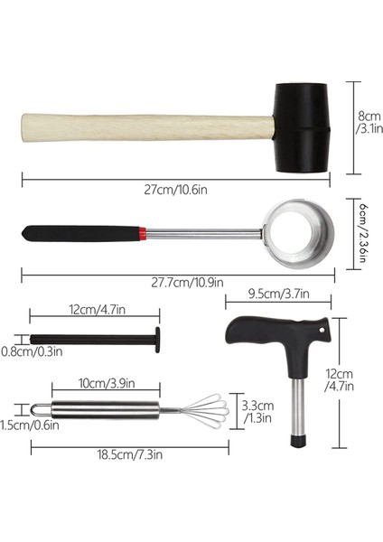 5 Paket Hindistancevizi Açıcı Aracı Genç Hindistan Cevizi Paslanmaz Çelik Hindistan Cevizi Açıcı Kiti Coco Jack Opener Kit (Yurt Dışından) indirimleri