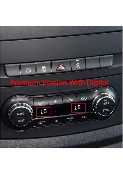 Mercedes Benz Vito 111/114 W447 W448 V260 2016/2023 Dijital Klima Kontrol Anahtarı Paneli Ünitesi fırsatları