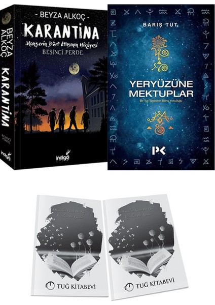 Yeryüzüne Mektuplar ve Karantina 5 Beyza Alkoç 2li Set + Hediyeli