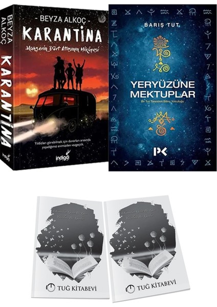 Yeryüzüne Mektuplar ve Karantina 1 Beyza Alkoç 2li Set + Hediyeli