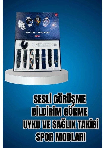 Ucuz Kaliteli Yeni Nesil 7 Kordonlu Akıllı Saat ve Kablosuz Bluetooth Kulaklık Anc Özelliği fırsatları