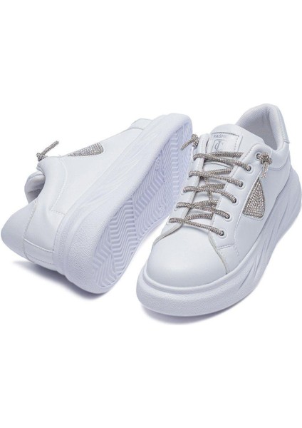 Kadın Ortopedik Taşlı Bağcık Günlük Spor Ayakkabı Sneakers fırsatları