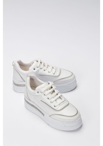 Kadın Günlük Tabanı Taşlı Rahat Kalıp Yürüyüş ve Ortopedik Spor Ayakkabı