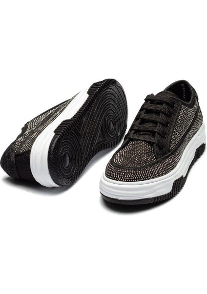 Kadın Yüksek Tabanlı Bağcıklı Spor Ayakkabı Konforlu Bez Malzeme ile fiyatları