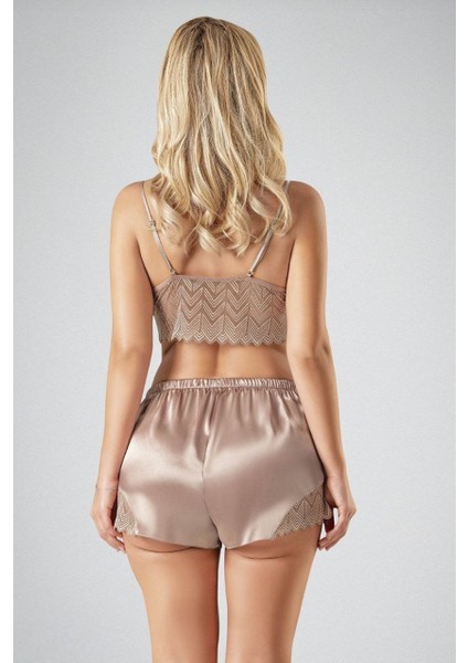 3lü Krem Gecelik ve Sabahlık Takımı modelleri