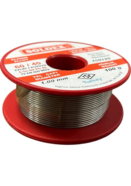 Lehim Teli 100GR 60 Kalay 40 Kurşun 1.20MM
