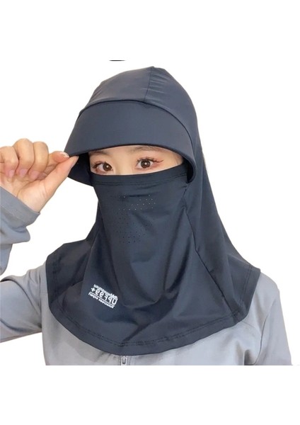 Tam Yüz Güneş Şapkası Kadın Yaz Güneş Şapkası Ultraviyole Karşıtı Açık Hava Bisiklet Boyun Maskesi Güneş Şapkası (Yurt Dışından)
