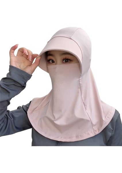 Tam Yüz Güneş Şapkası Kadın Yaz Güneş Şapkası Ultraviyole Karşıtı Açık Hava Bisiklet Boyun Maskesi Güneş Şapkası (Yurt Dışından)