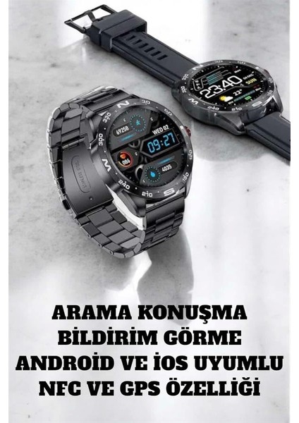 Akıllı Saat Arama Cevaplayan Titreşim Özelliğiyle Bildirim Görebilen