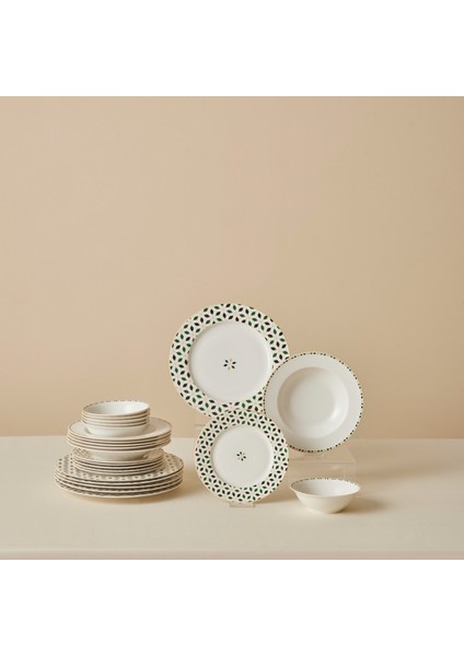 Forever Bone Almond Tropez 24 Parça 6 Kişilik Porselen Yemek Takımı
