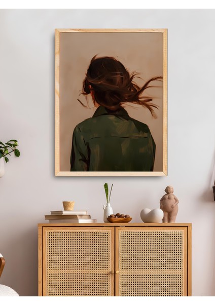 Tek Parça Salon Ofis Dekor Tablo Çerçeveli Tablo Buz2