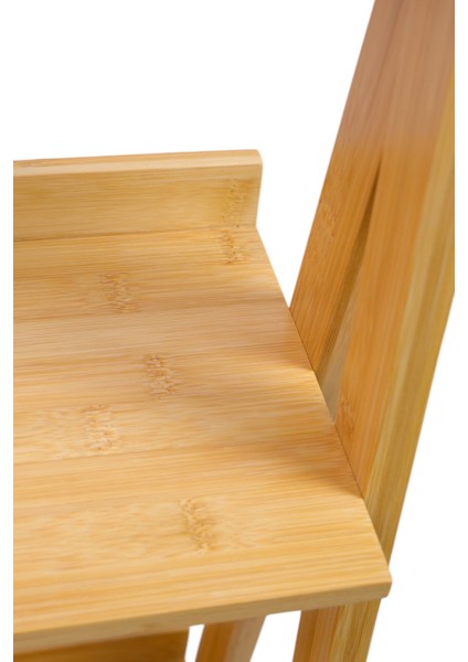 Bambu 5 Raflı Merdiven Kitaplık Banyo Düzenleyici Raf Organizer Saksılık DB-0022