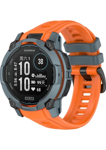 Garmin Instinct 3 Amoled / Solar 50 mm Için Silikon Kayış (Yurt Dışından)