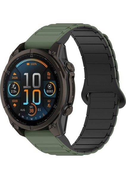 Garmin Fenix 8 51MM Için Hızlı Çıkarılabilir Silikon Saat Kayışı (Yurt Dışından)