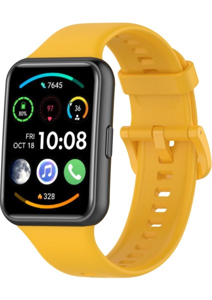 Huawei Watch Fit 2 için Renkli Silikon Kayış (Yurt Dışından)