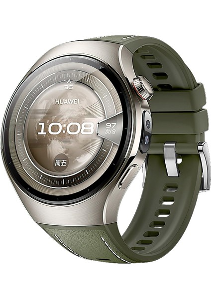 Huawei Watch 5 42MM Için Silikon Saat Kayışı (Yurt Dışından)