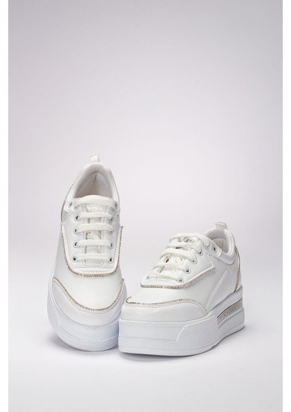 Kadın Günlük Yüksek Taşlı Taban Rahat Kalıp Yürüyüş ve Ortopedik Spor Ayakkabı fırsatları