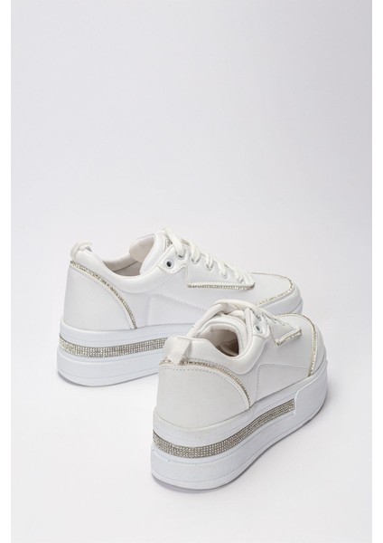 Kadın Günlük Yüksek Taşlı Taban Rahat Kalıp Yürüyüş ve Ortopedik Spor Ayakkabı indirimleri